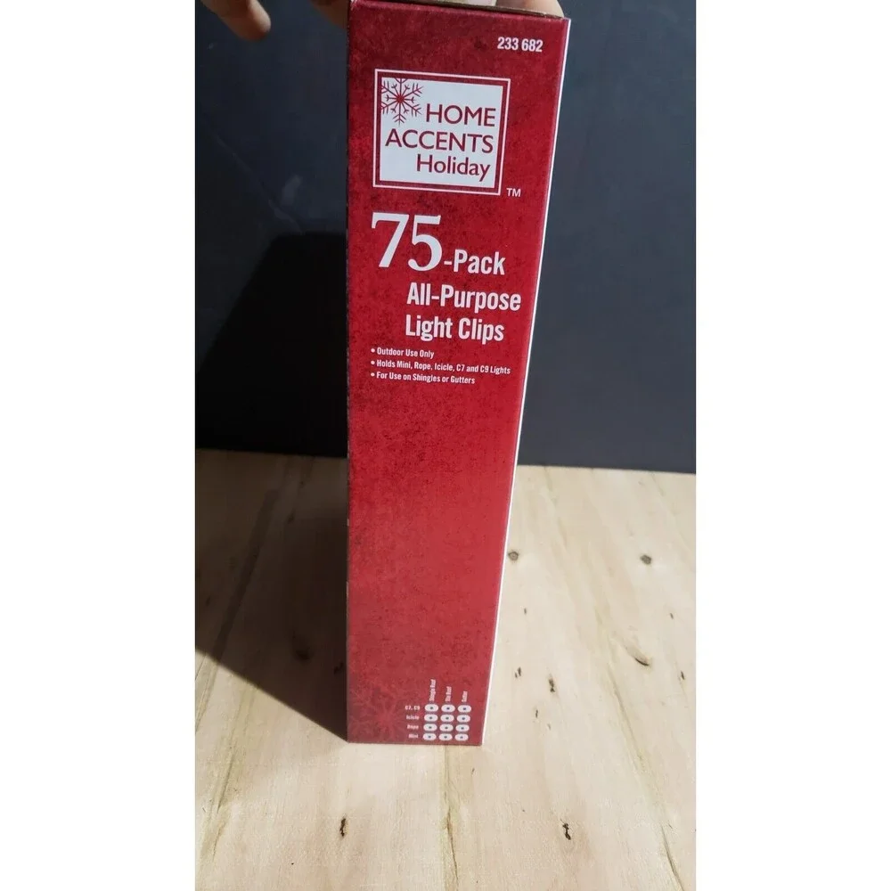 Home Accents Holiday 75-Pack All Purpose Light Clips